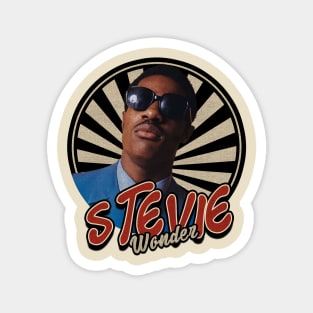 Vintage 80s Stevie Wonder Magnet