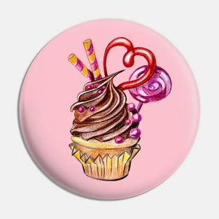 delicious cupcake Pin