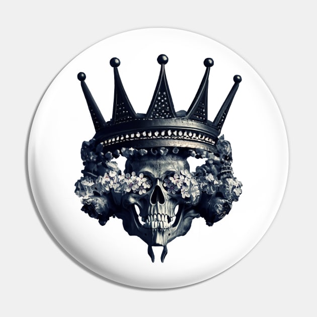 Crowned Skull Pin by Sara's