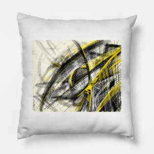 mechanical eye of the architectural sky ecopop wallpaper arts Pillow