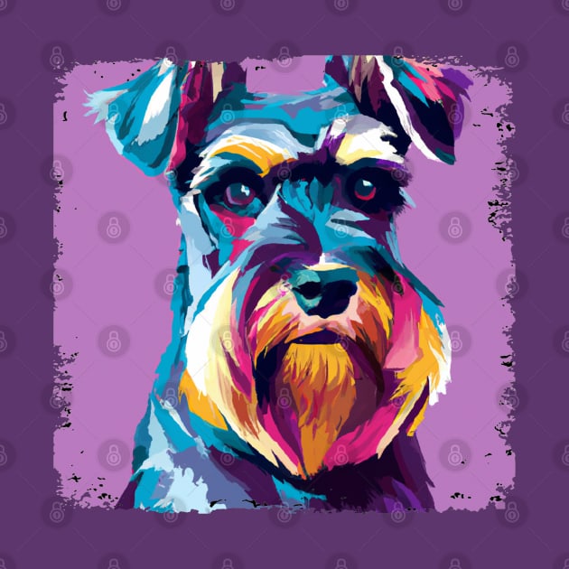 Standard Schnauzer Pop Art - Dog Lover Gifts by PawPopArt