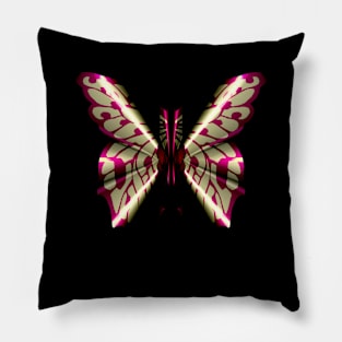 Fantasy Butterfly  with Golden Glow Wings Pillow