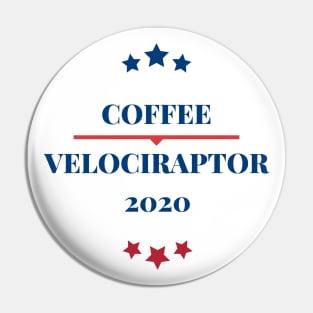 Coffee/Velociraptor 2020 Pin