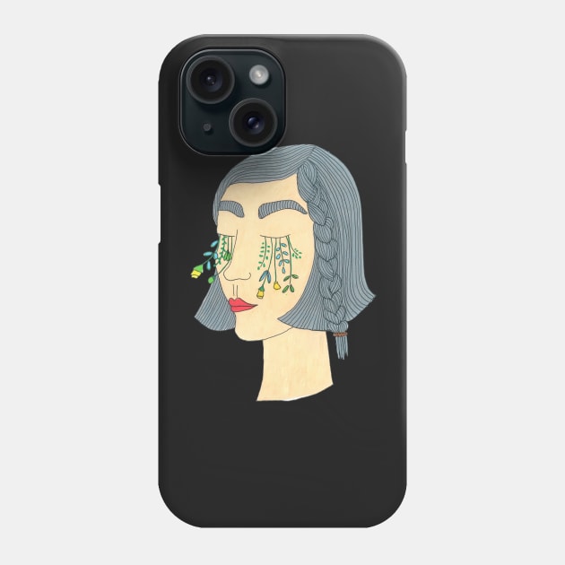 Flower Tears Phone Case by DoodlesAndStuff