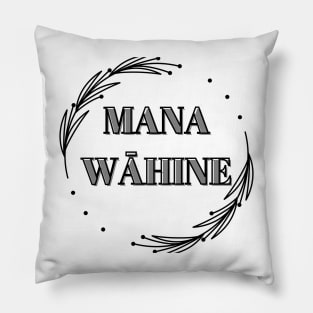 mana wāhine hawaii slogan Pillow