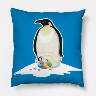 Emperor Penguin Easter Pillow