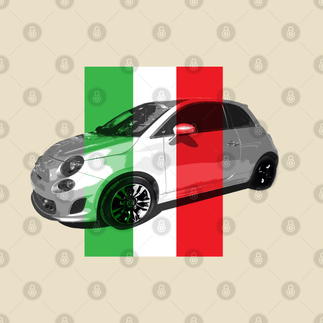 Fiat with Italia Flag by CreativePhil