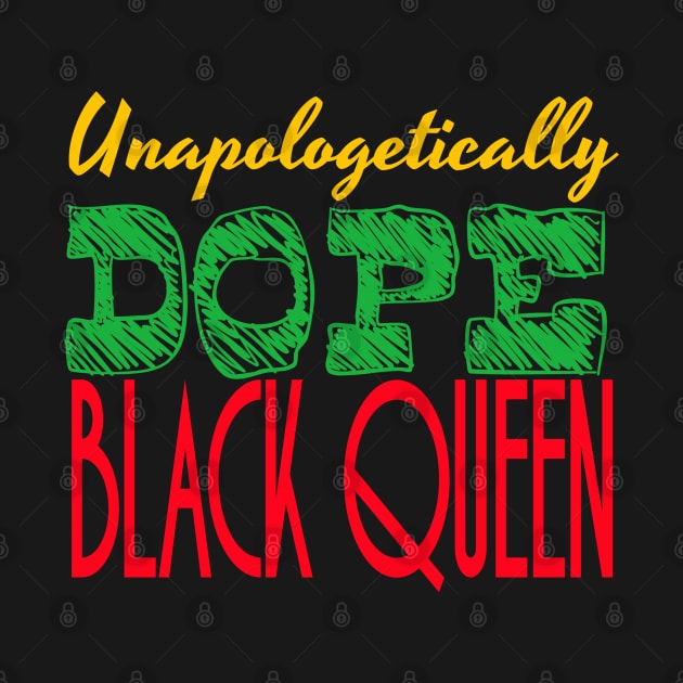 Unapologetically Dope Black Queen Woman Afro American Pride by BrightShadow