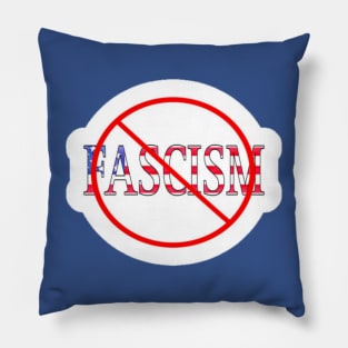 🚫 Fascism Sticker - Double-sided Pillow