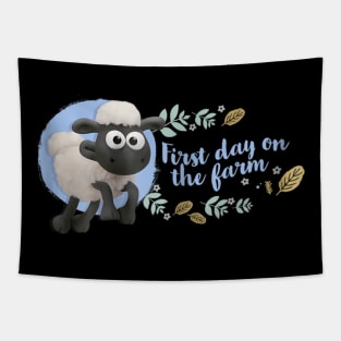 Vintage Shaun Cartoon The Sheep TV Series Tapestry