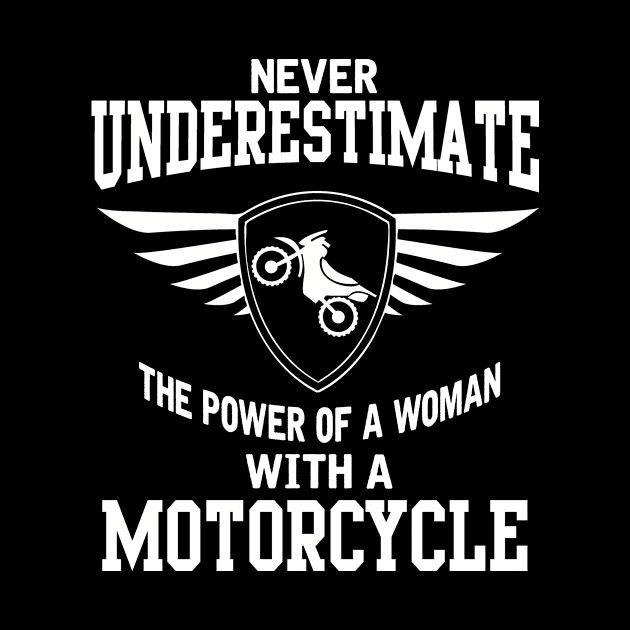 The power of a woman with a motorcycle by nektarinchen