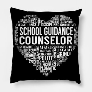 School Counselor Heart Pillow