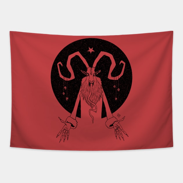 KRAMPUS Tapestry by Figbar Lonesome