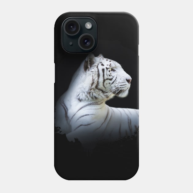 White Tiger Animal Wildlife Jungle Nature Safari Adventure Discovery Phone Case by Cubebox