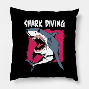 Shark Diving Pillow