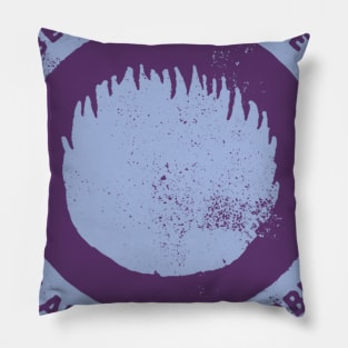 BLACK TRIBBLES distressed Pillow