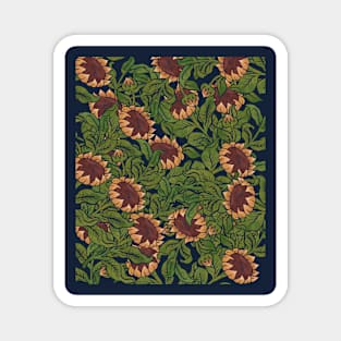 Vintage Sunflowers Magnet