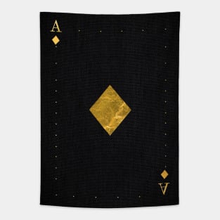 Ace of Diamonds - Golden cards Tapestry