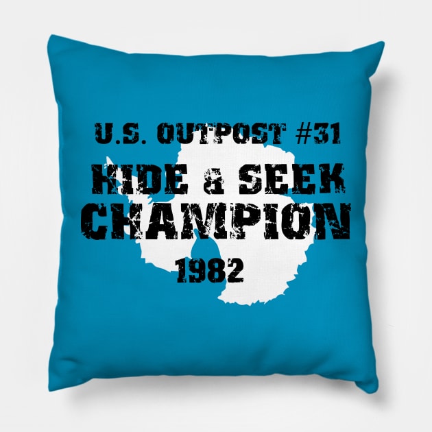 Hide & Seek Champion! Pillow by talysman