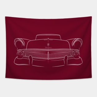 1955 Ford Fairlane 500 - front stencil, white Tapestry