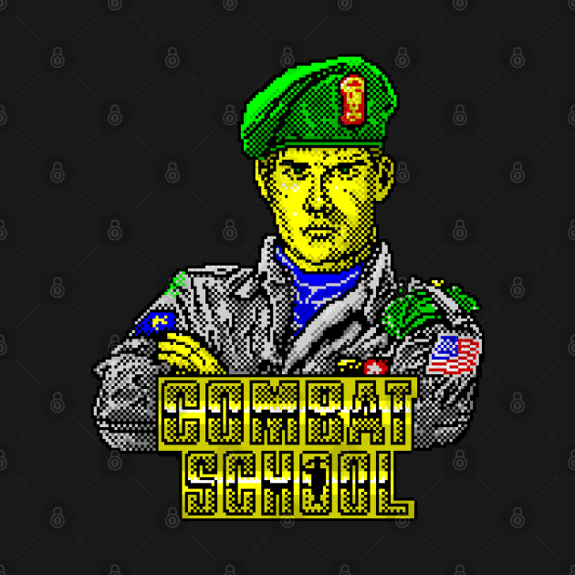 Combat School 8 Bit Game Art by 8 Fists of Tees