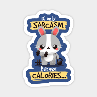 Bunny burning calories Magnet