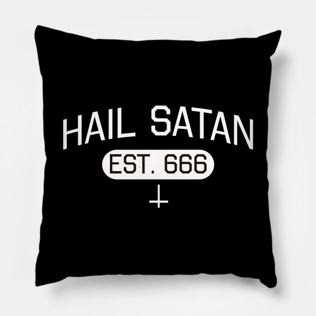 Hail Satan Est 666 Airlines Pillow by dconciente