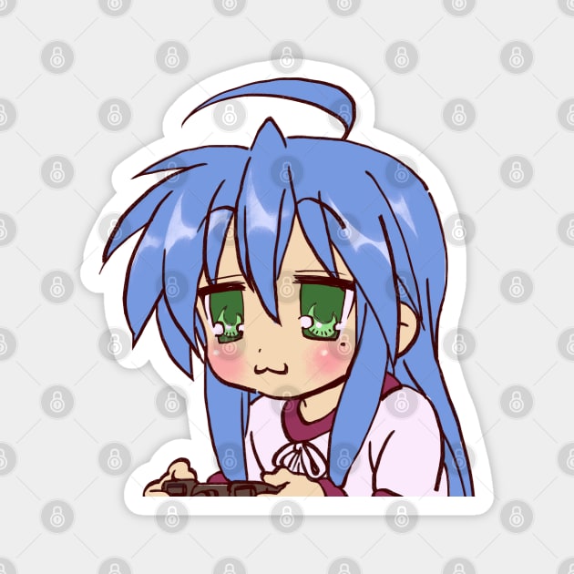 gaming mode izumi konata / lucky star Magnet by mudwizard