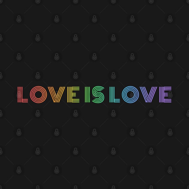 Love is Love Rainbow Pride Shirt, LGBTQ Pride, Gay Shirt, Lesbian Shirt, Gift for Gay Lesbian, Queer Pride Month by InfiniTee Design