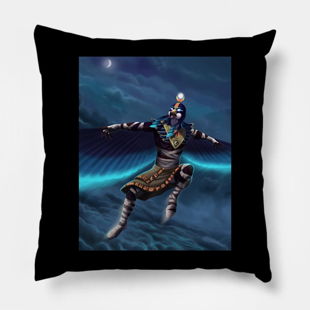 Khonshu Pillow by TreTre_Art