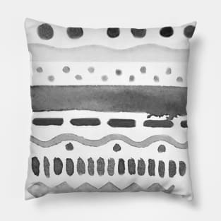 Happy Hearts - BW - Full Size Image Pillow