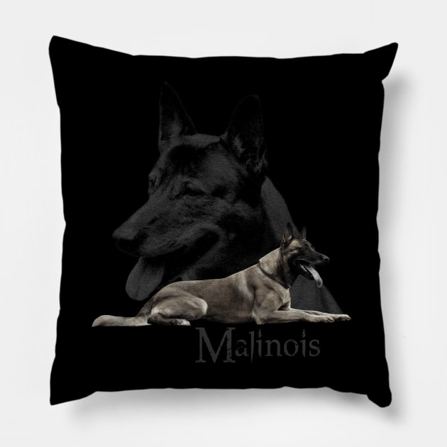 Malinois  - Belgian shepherd - Mechelaar Pillow by Nartissima