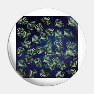 Starry Sky Leaves Pin