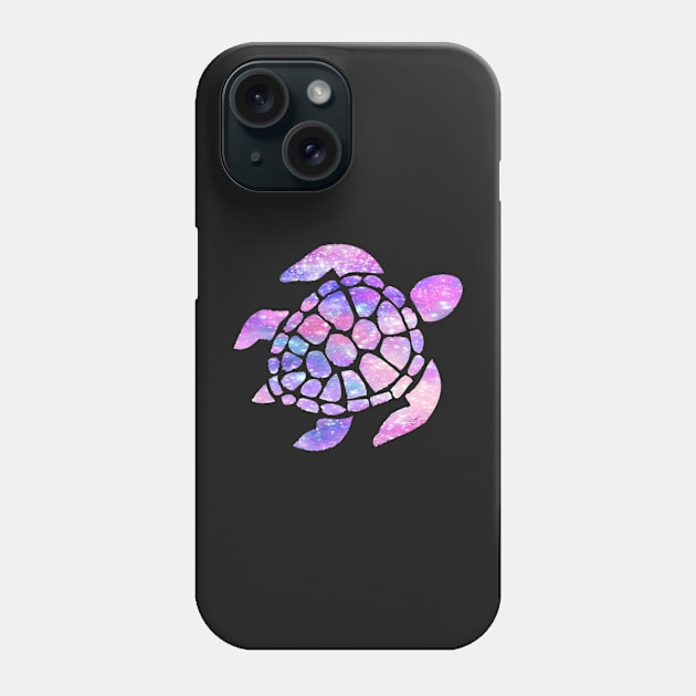 Pastel Pink Purple Galaxy Turtle Phone Case by Felicity-K