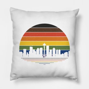 Retro Seattle Pride Pillow