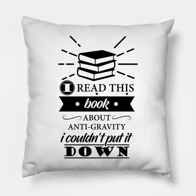 Funny Science Pun Joke Anti Gravity Researcher Scientist Pillow by TellingTales