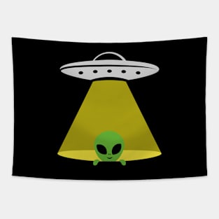 Minimal art with Alien Invasion Tapestry