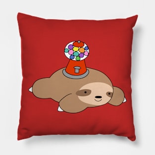 Gumball Machine Sloth Pillow