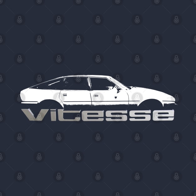 Rover SD1 Vitesse 1980s classic car block side and badge by soitwouldseem