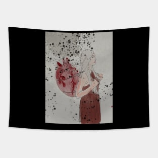 Anatomy heart art Tapestry