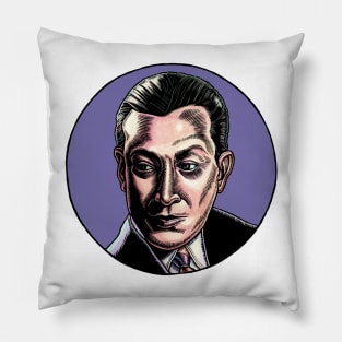 Julio de Caro in Purple Circle Pillow