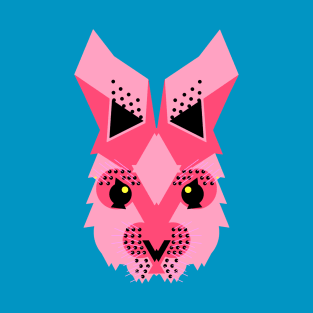 Rabbit face, bold pink T-Shirt