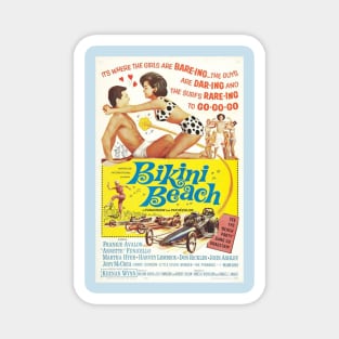 Vintage Movie - Bikini Beach Poster Magnet