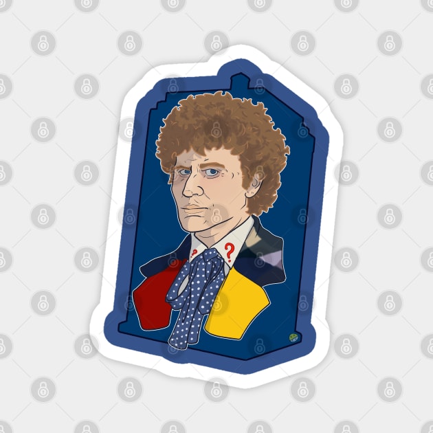 The Sixth Doctor Magnet by ArtOfTheNerd