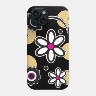 Flowers and Circles Phone Case