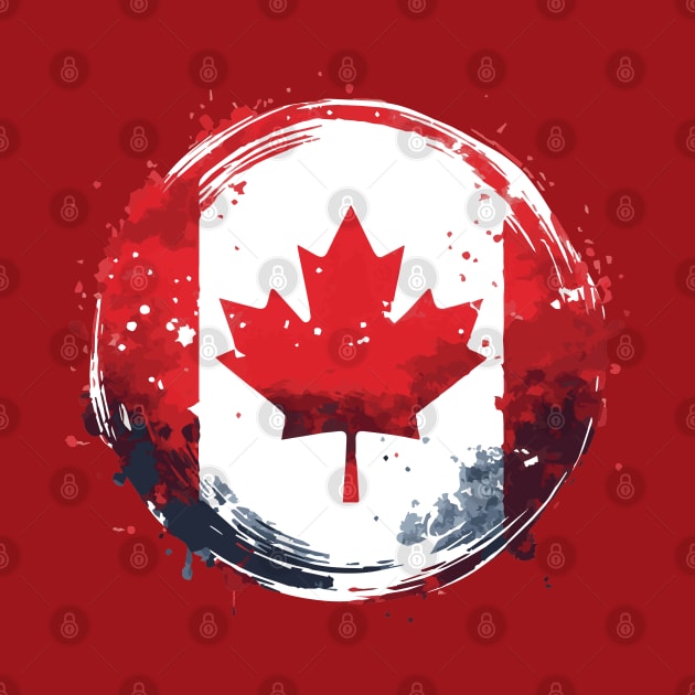 Happy Canada Day Canadian Flag by Heartsake