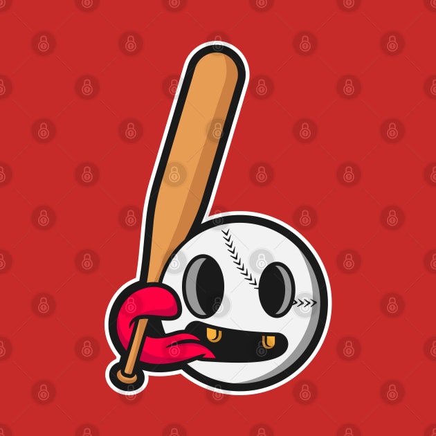 baseball cartoon illustration by rezaalfarid