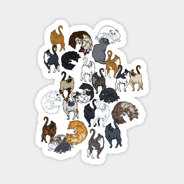 Crazy Cat Person All Over Print Magnet by RJKpoyp