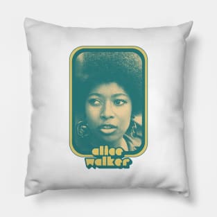 Alice Walker / Retro Style Feminist Icon Pillow