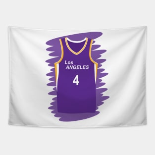 Uniform number 4 of the Los Angeles Sparks Tapestry